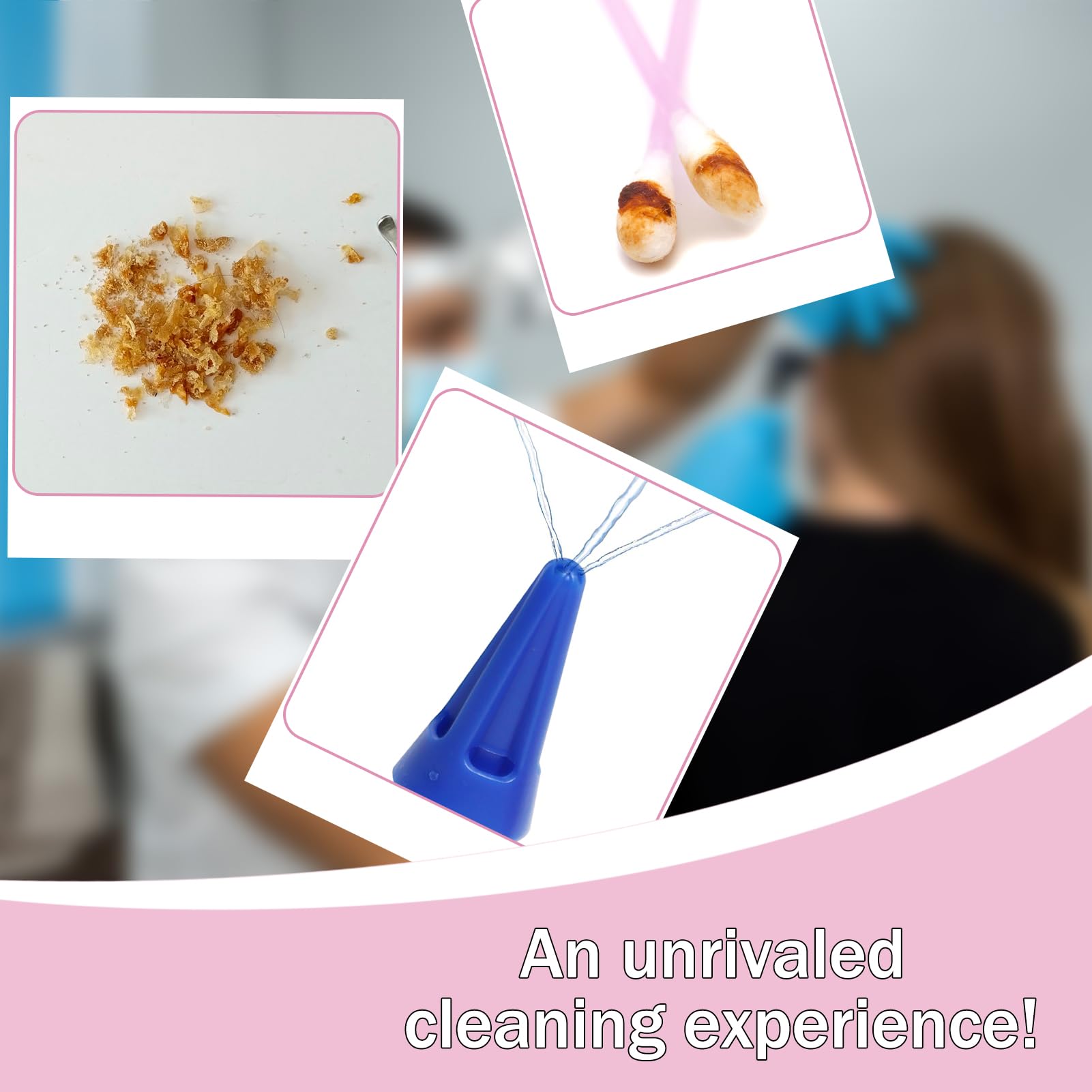 Kit Siringa per Lavaggio Orecchie - Siringa Auricolare con 3 Beccucci in Silicone per Rimuovere il Cerume Facile da pulire per Bambini e Adulti, Molto Adatto per La Cura Dell'Orecchio a Casa
