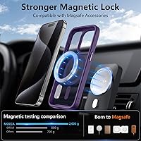 Vista 584 de MOCCA - Funda magnética resistente para iPhone XR de 6.1 pulgadas, compatible con MagSafe, funda con protección contra caídas de grado militar