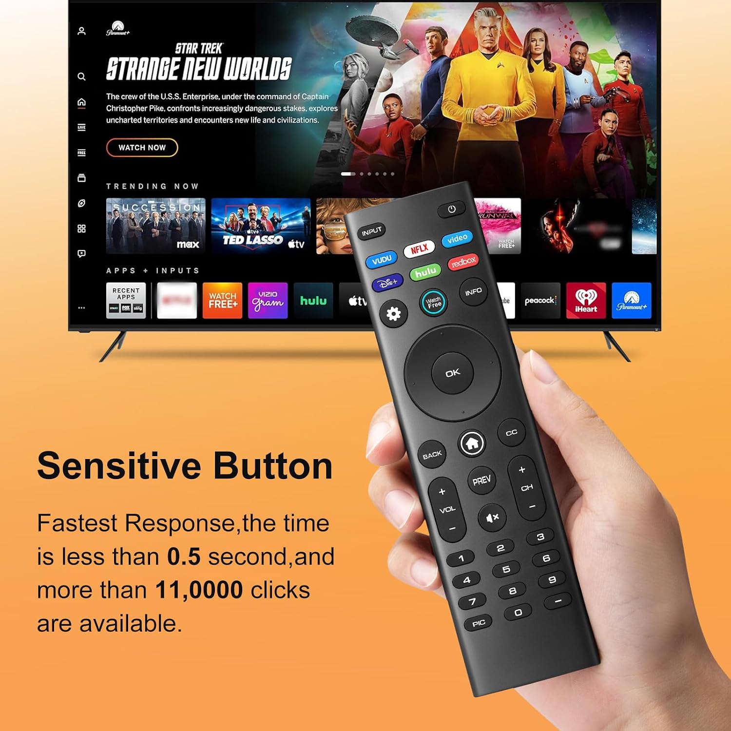 Universal Remote Control for All VIZIO Smart TV Remote,Replacement Compatible for All VIZIO LED LCD HD 4K UHD HDR Smart TVs thumbnail