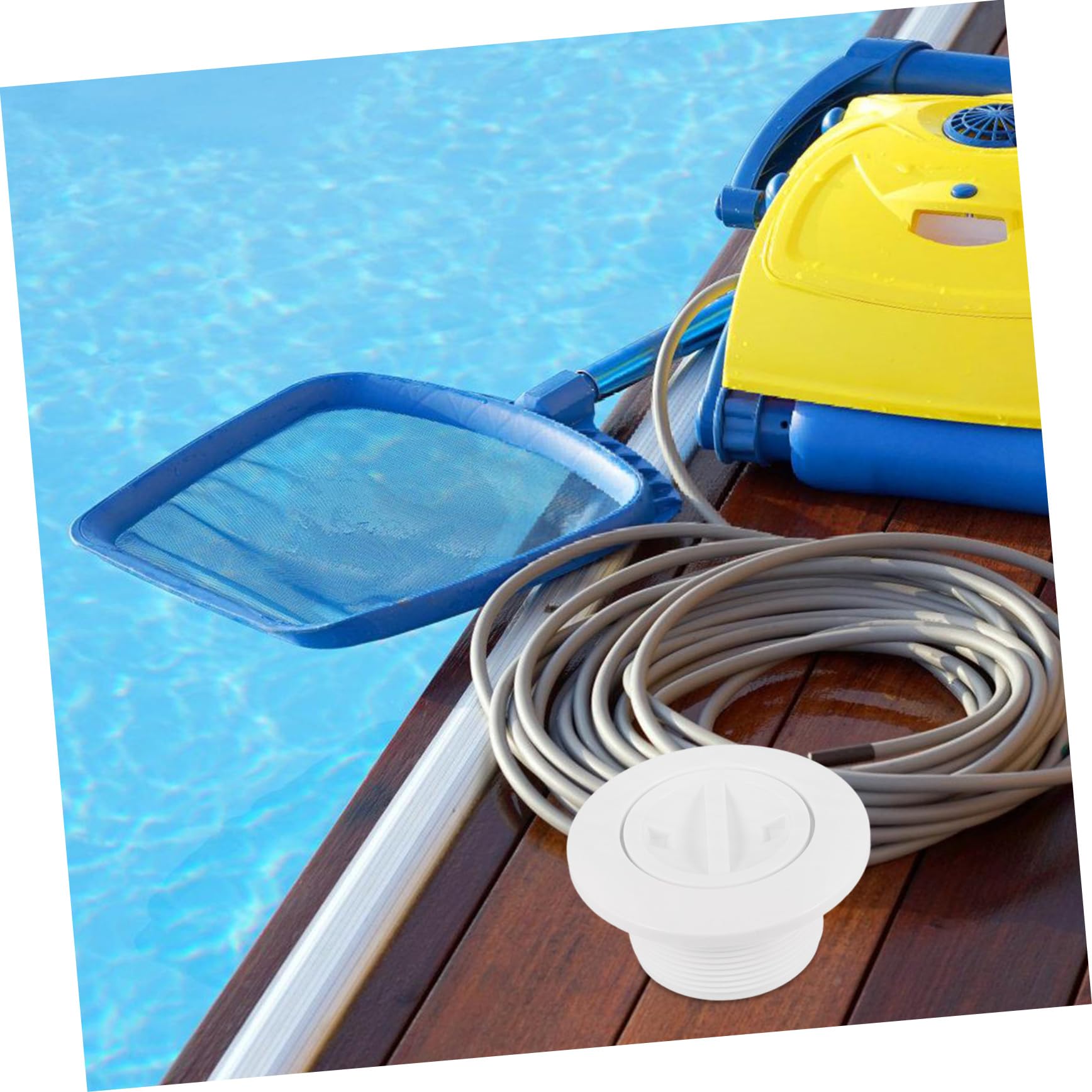 BESPORTBLE 5pcs Pool Vacuum Head Ergonomic Drain Cover for In-ground/Above-Ground Pools Fade-Resistant Safety Lid