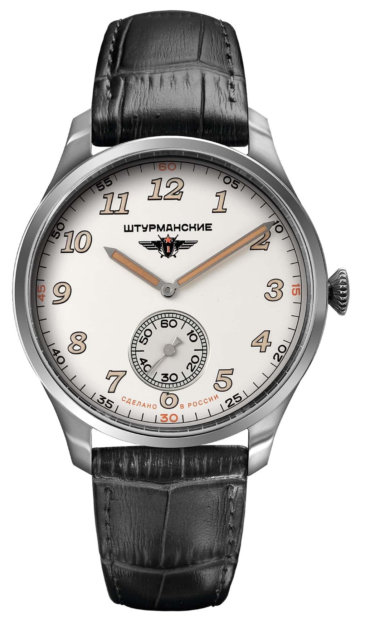 Sturmanskie Satellite Reloj para Hombre Analógico de Cuarzo con Brazalete de Piel de Vaca VD78/6811426