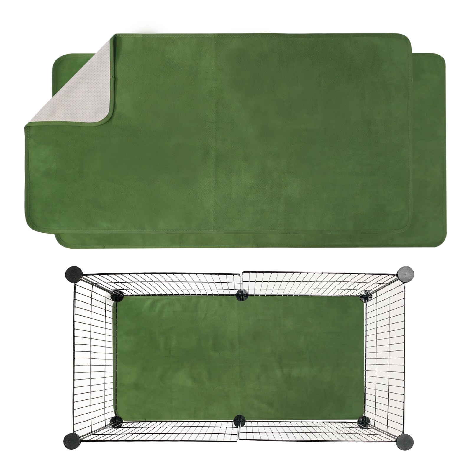 Guinea Pig Bedding Fleece Cage Liner C&C 2x1,Guinea Pig Fleece Blanket Cage Liner 14x28 (c&c 2x1 (2PCS))