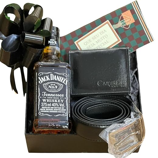 Cesta De Whisky Chocolate Presente Namorado Aniversario Pais