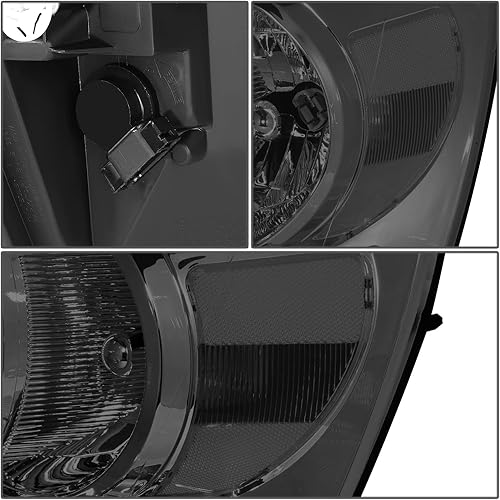 Miniatura 5 de DNA MOTORING HL-LB-DR06-SM-CL1 - Faros delanteros ahumados transparentes con barra de luz LED de repuesto compatible con Dodge Ram 1500 06-08