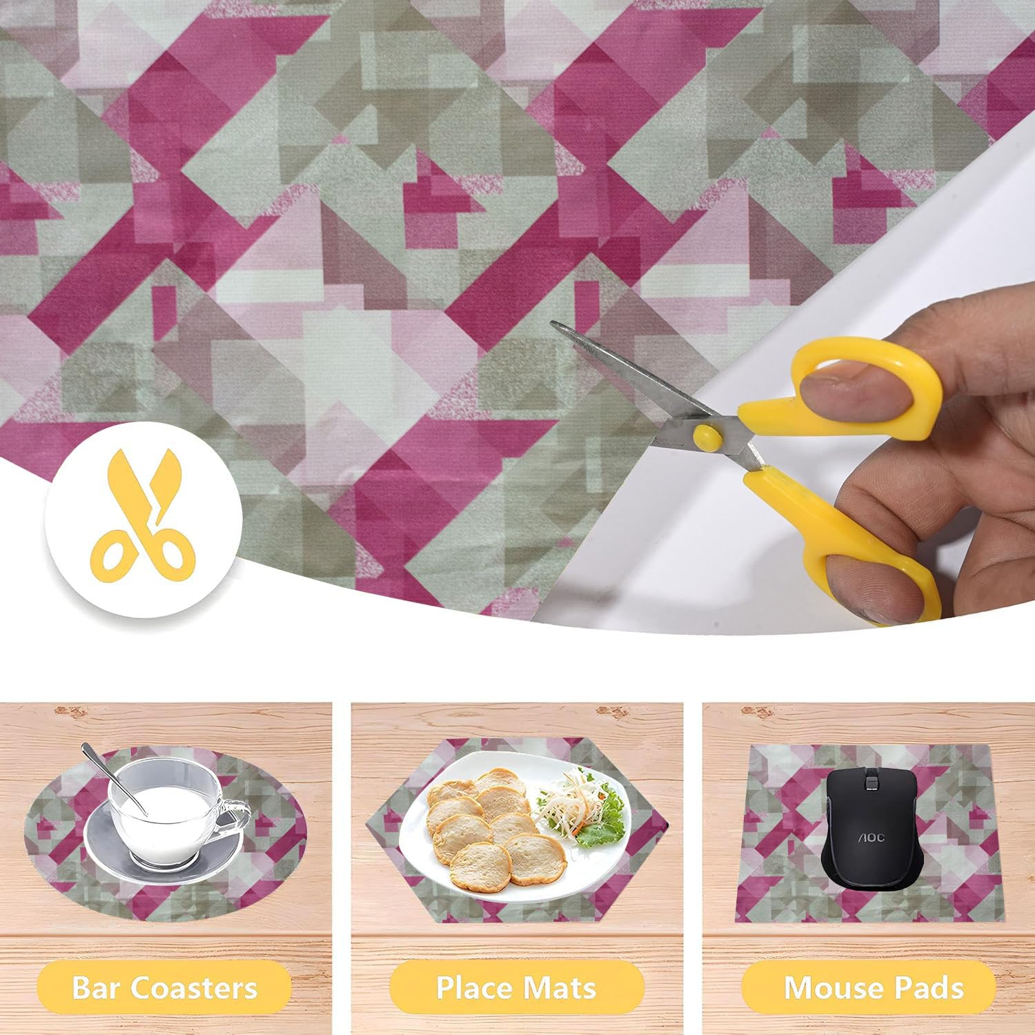 Pink & Grey Shelf Liners - Protect Your Shelves! -6