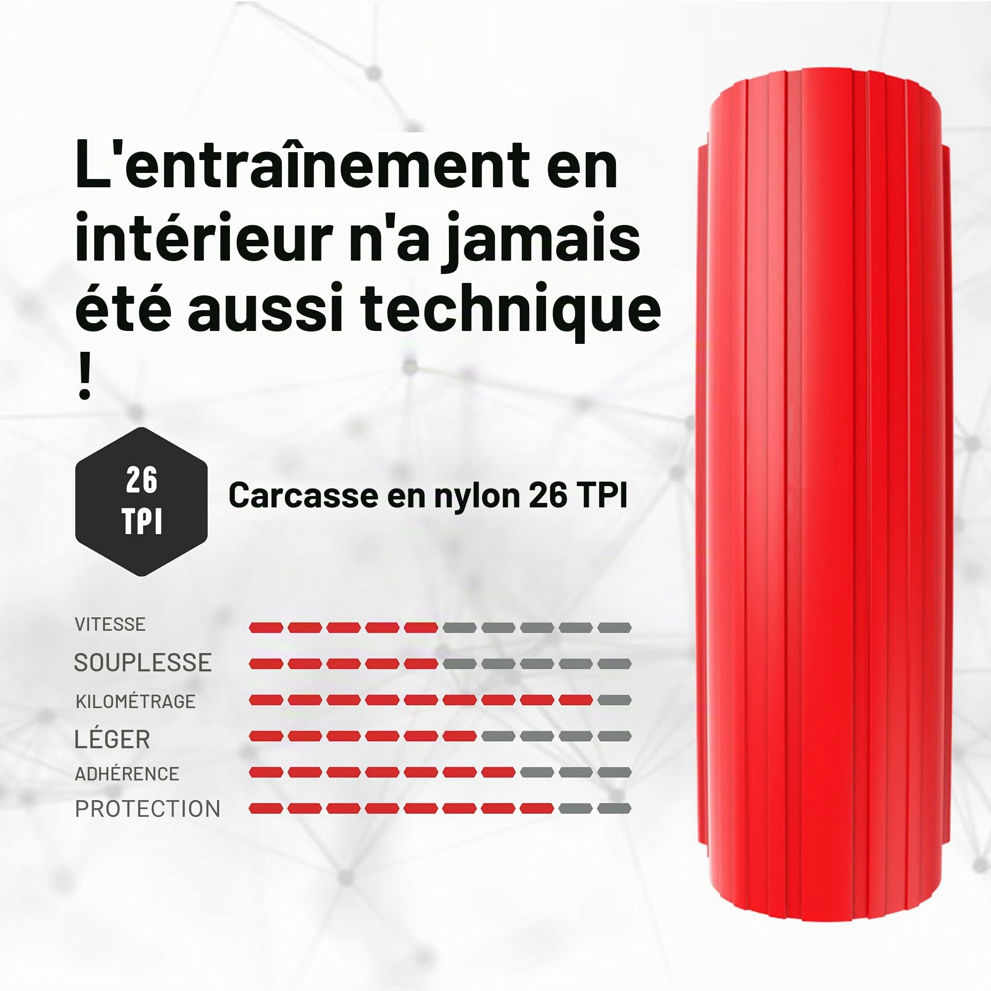 Vittoria Zaffiro Pro Home Full Tyre Trainer - Red