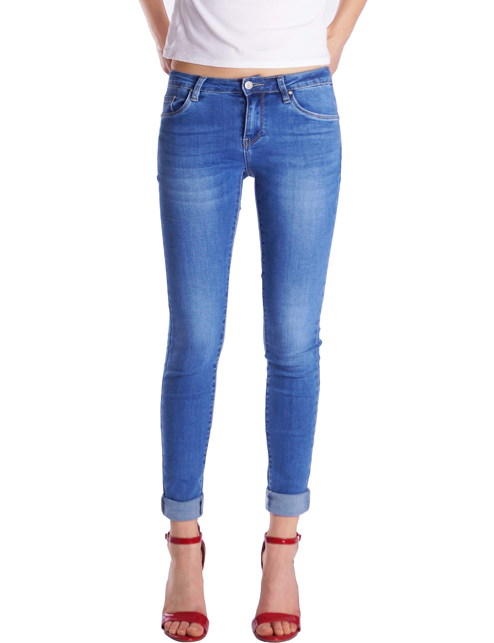 Fraternel Damen Jeans Hose Skinny Slim fit Hüftjeans