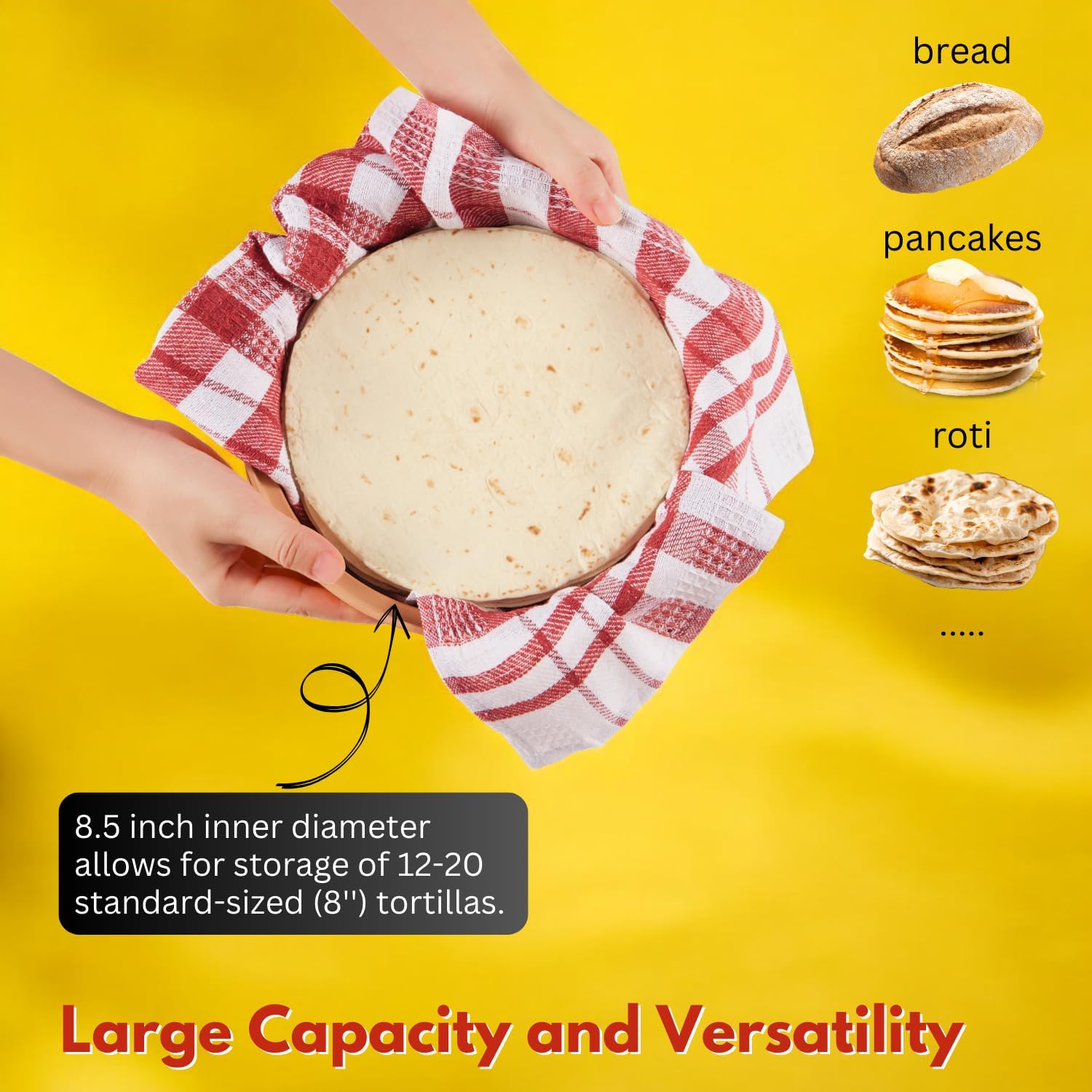 Terracotta Tortilla Warmer + 2 Pack Taco Holder Kit