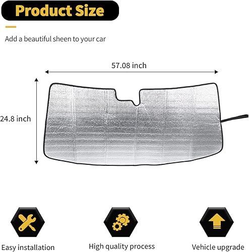 Miniatura 4 de Parasol para parabrisas, protector térmico para ventana de Chevrolet Camaro 2010-2015