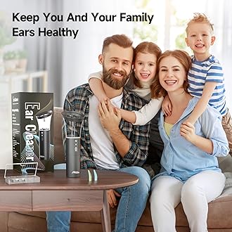 Electric Ear Cleaning Kit Effective & Safe Ear Cleaner Irrigation Flushing System 4 Pressure Modes for Ear Wax Buildup