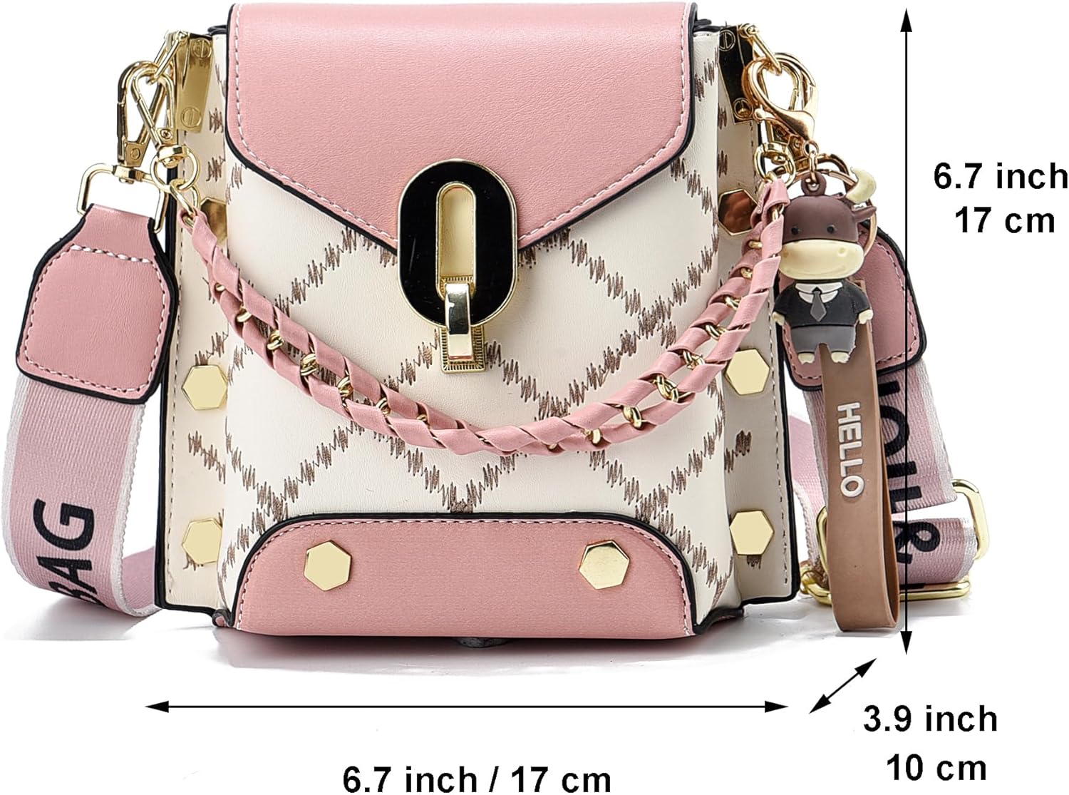 Xiaoyu Small Crossbody Bags for Women Fashion Cell Phone Purse Shoulder Handbags with Wide Strap | Small, Fashion, with Wide Strap, Small, Fashion, with Wide Strap - Image 4