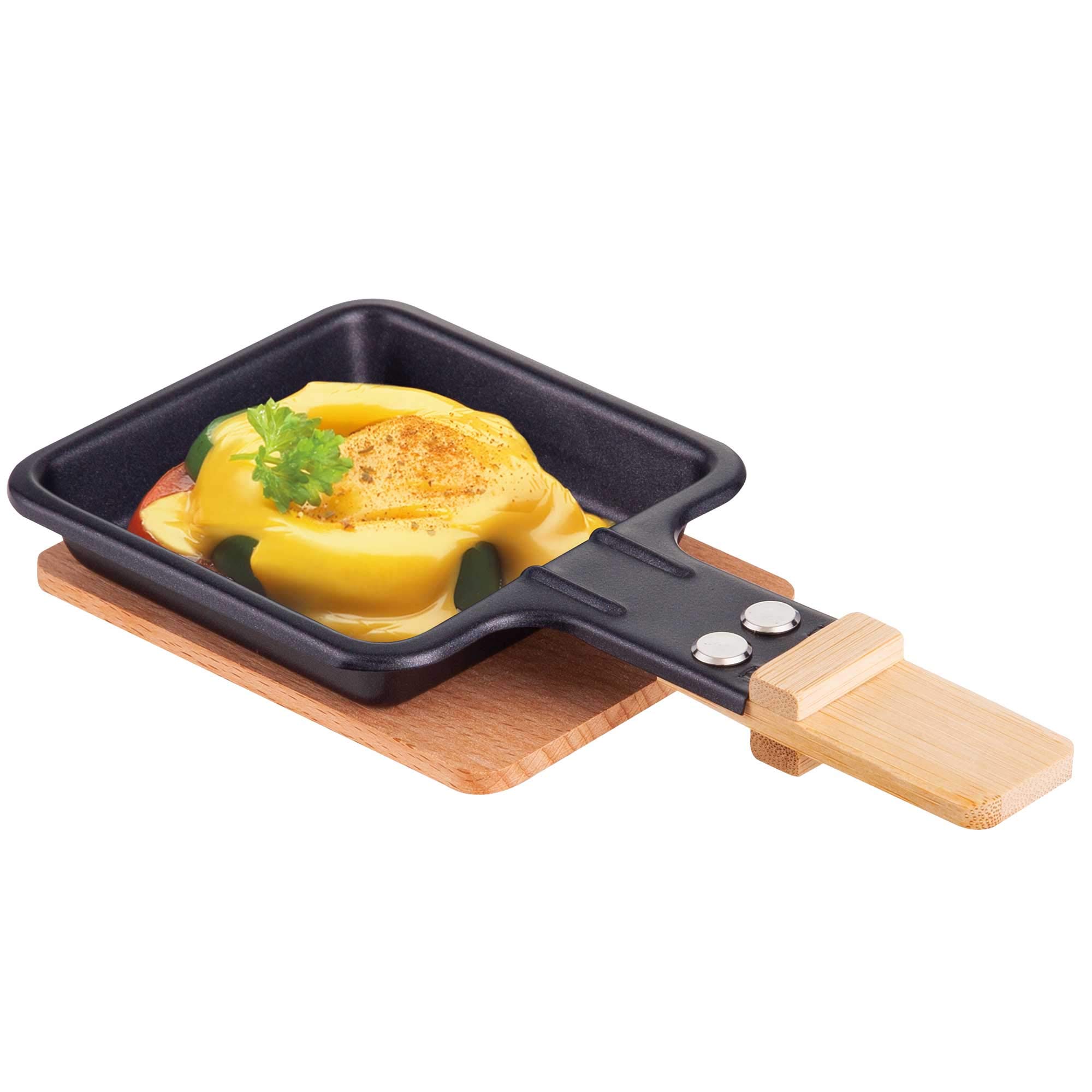 Syntrox Germany Holz Untersetzer für Raclette-Pfännchen Zubehör Raclette (16)