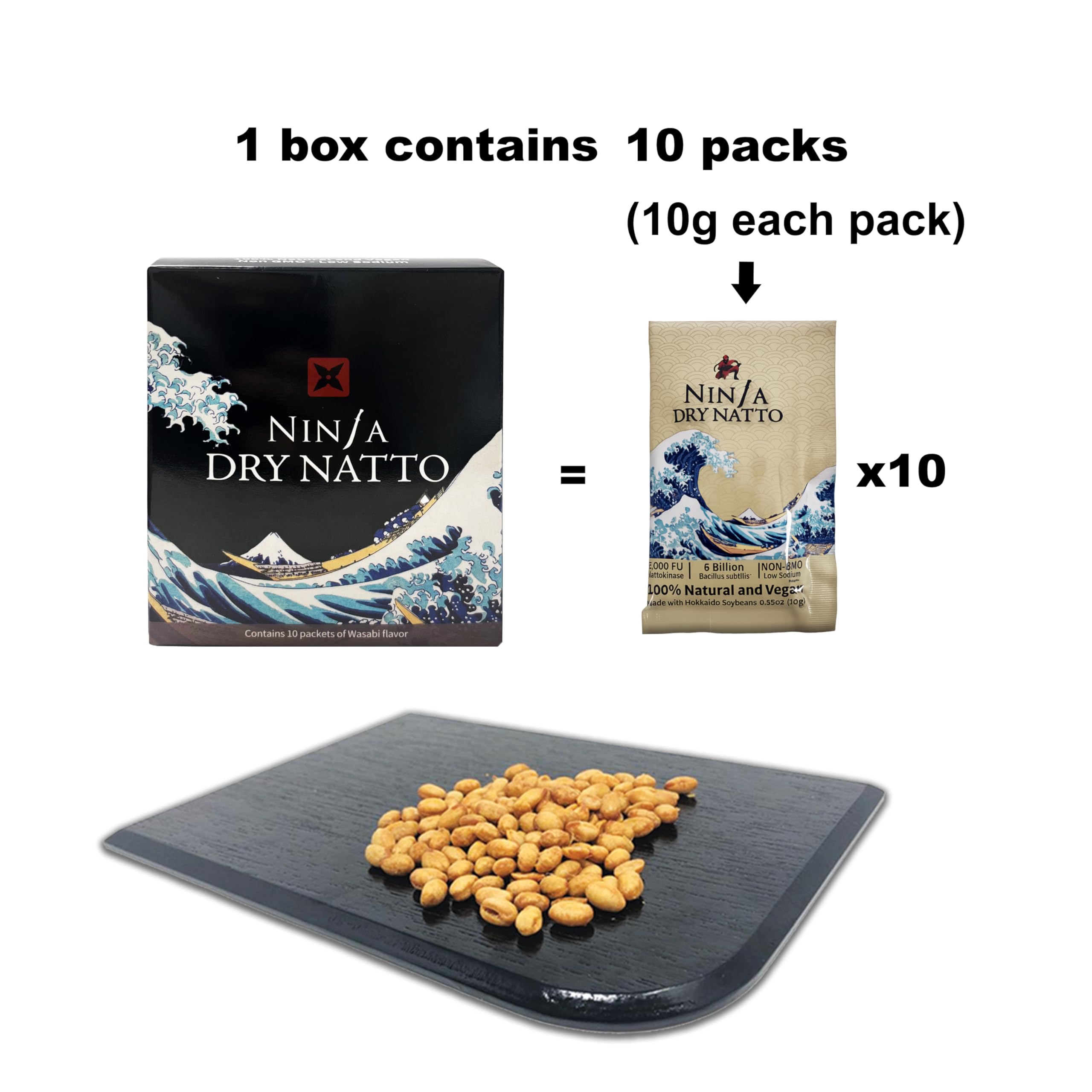 nattuになります。 Amazon.com: Ninja Dry natto, Japanese Dried Fermented Soybeans