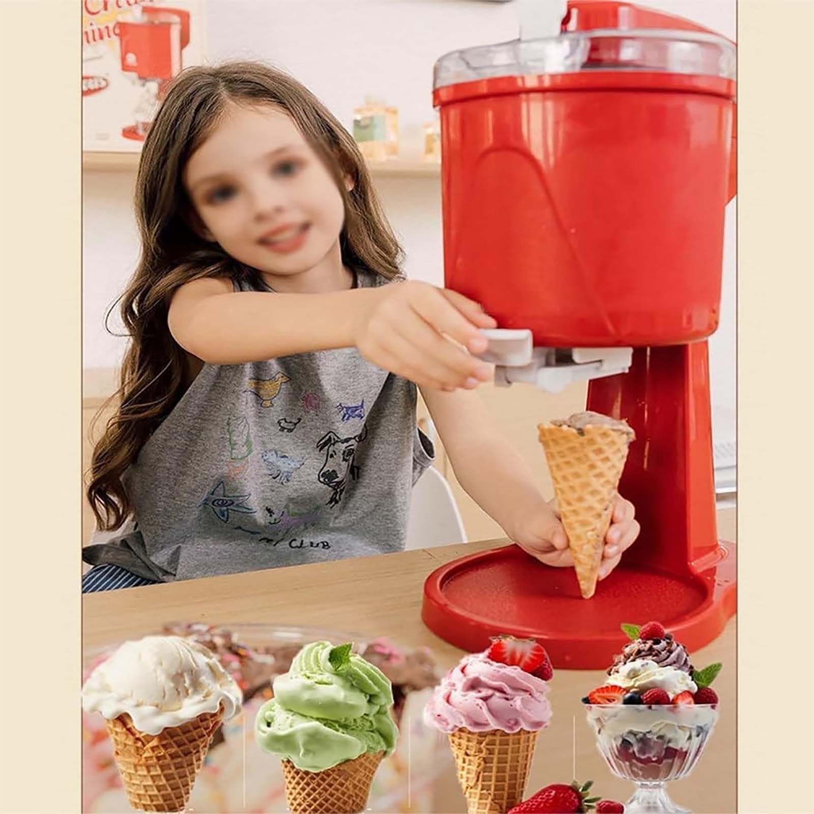 Macchine per Gelato, Rivestimento Rimovibile per Alimenti, Facili da Pulire, Controllo Manuale dei Pulsanti, per Gelato Fatto in casa, Sorbetto