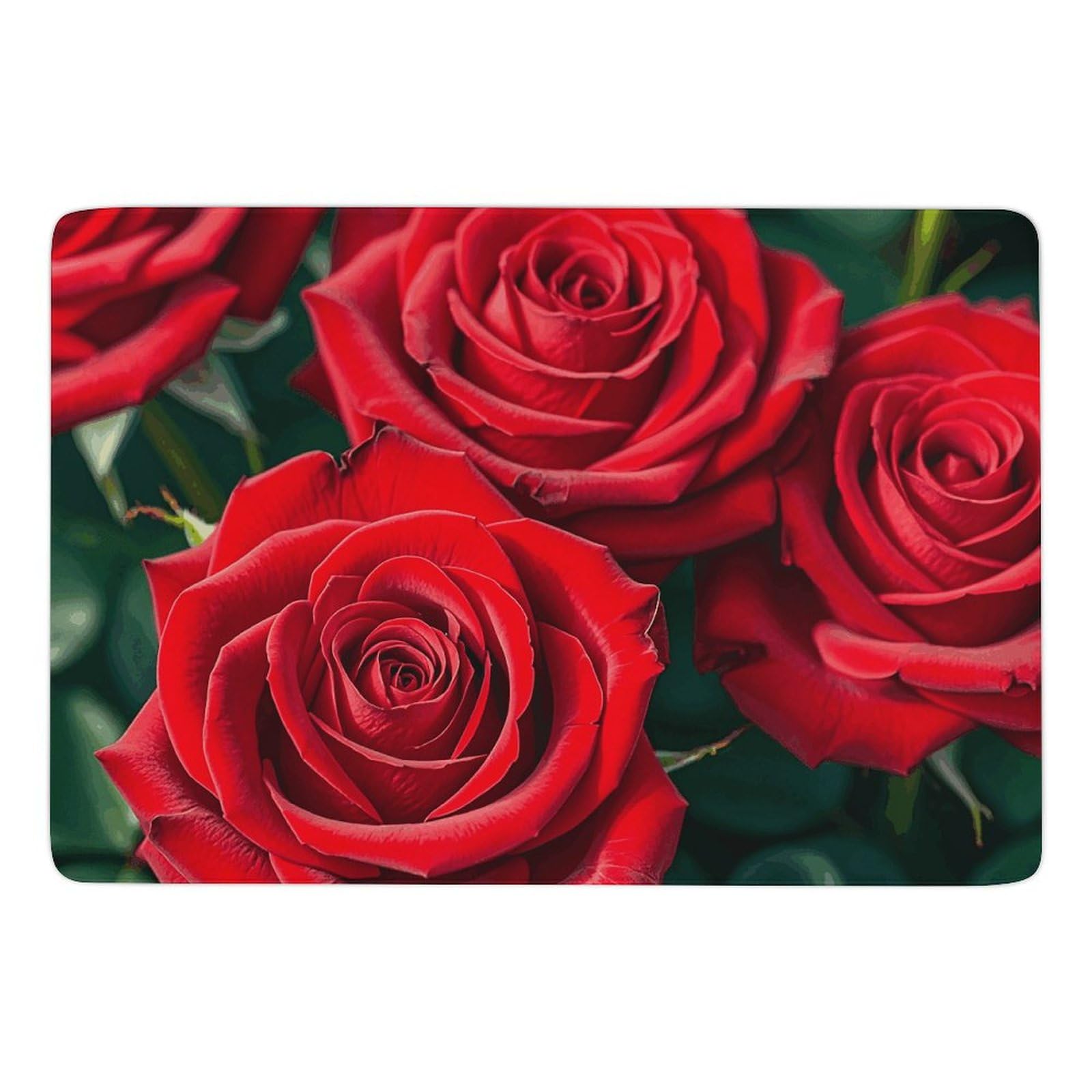 Tapis de bain antidérapant grand format en velours lavable