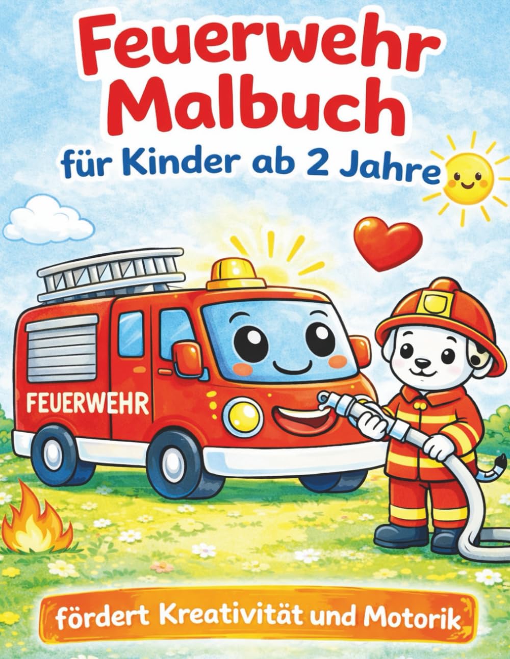 Feuerwehr Malbuch XXL