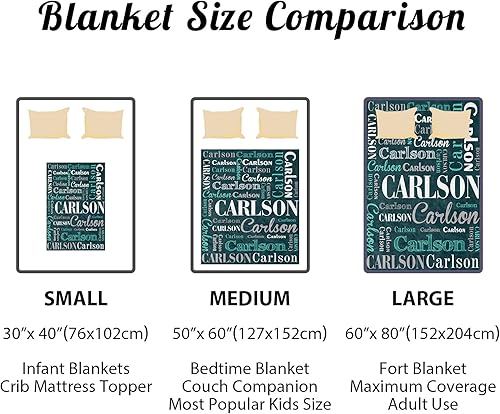 Miniatura 6 de Mantas personalizadas con nombre para niños mantas de bebé personalizadas para niños y niñas manta de nombre personalizada súper suave para niños