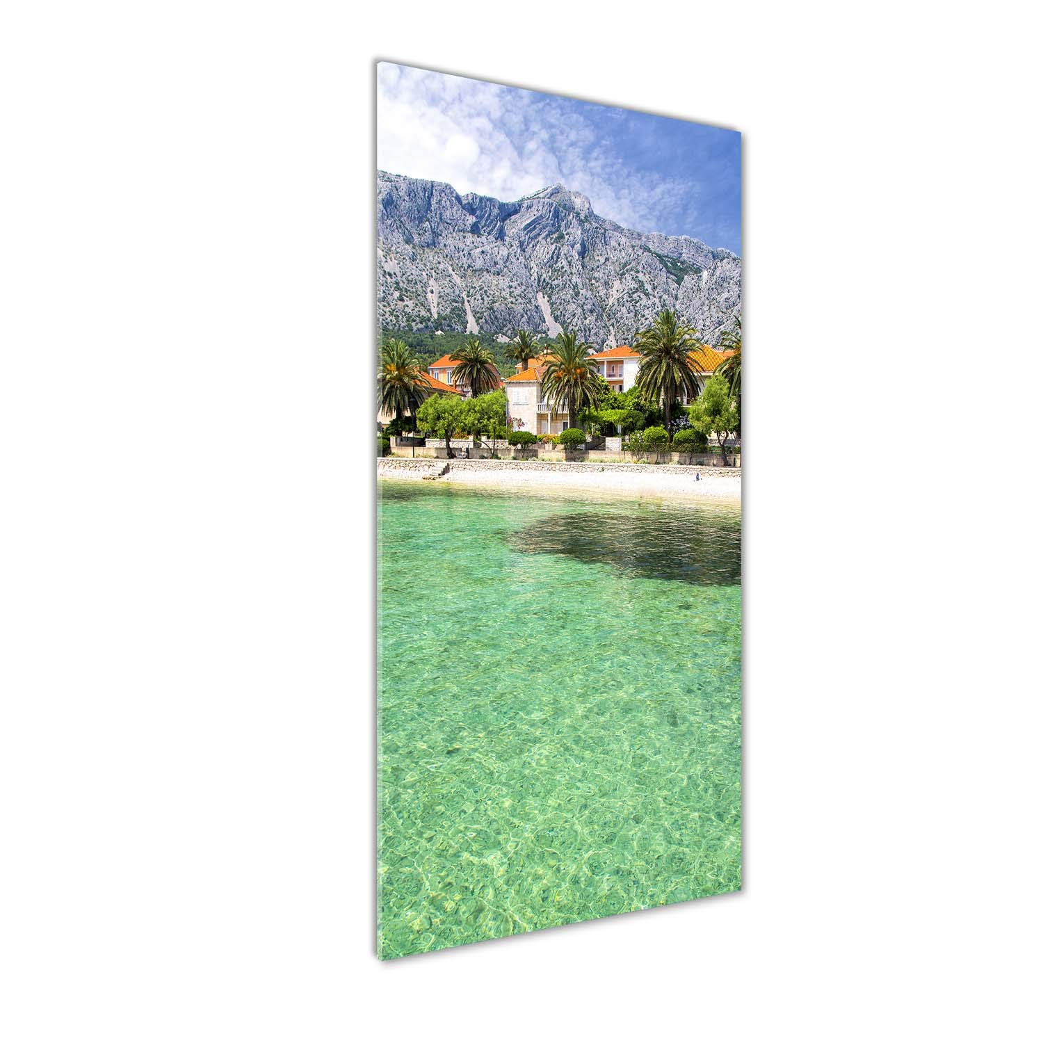 Image sur verre acrylique Tulup déco mural incassable et lumineuse paysage plage Croatie 50x125