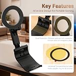 KIWIFOTOS Magnetic Phone Mount for PS5 Controller PlayStation Dualsense Wireless Controller Phone Stand Holder for Magsafe iPhone 17 16 Samsung Pixel Smartphone(Phone Mount only)
