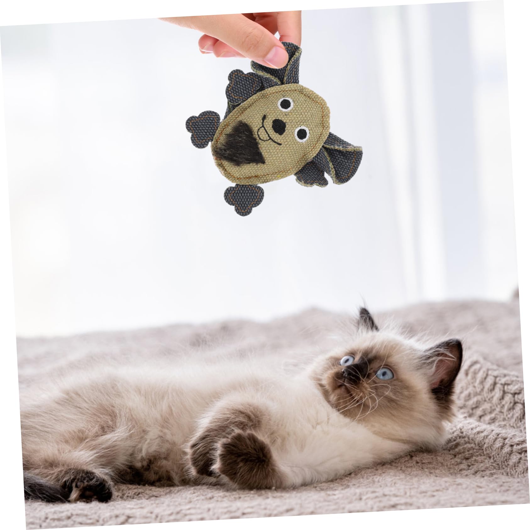 DOITOOL 15piezas Juguetes para Gatos Ratón De Larga Interactivos De Lona Juguetes Molares Divertidos para Gatitos Accesorios para Mascotas Estimulantes
