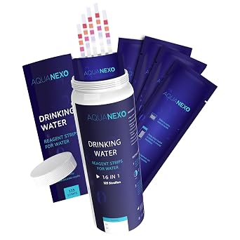 125x Water Tester for Drinking Water 16-in-1, pH Test Strips, Water Test Kit, Lead Test Kit, Water Hardness Test Kit, pH Strips, Water Test Kit, pH Tester