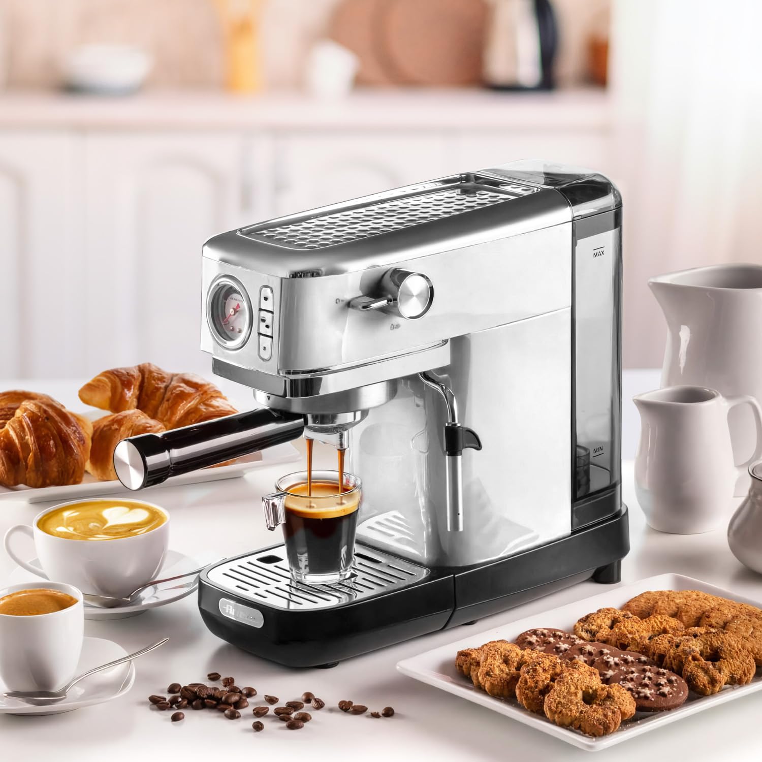 Ariete 1381 Cafetera Espresso Manual 15 Bares Blanco