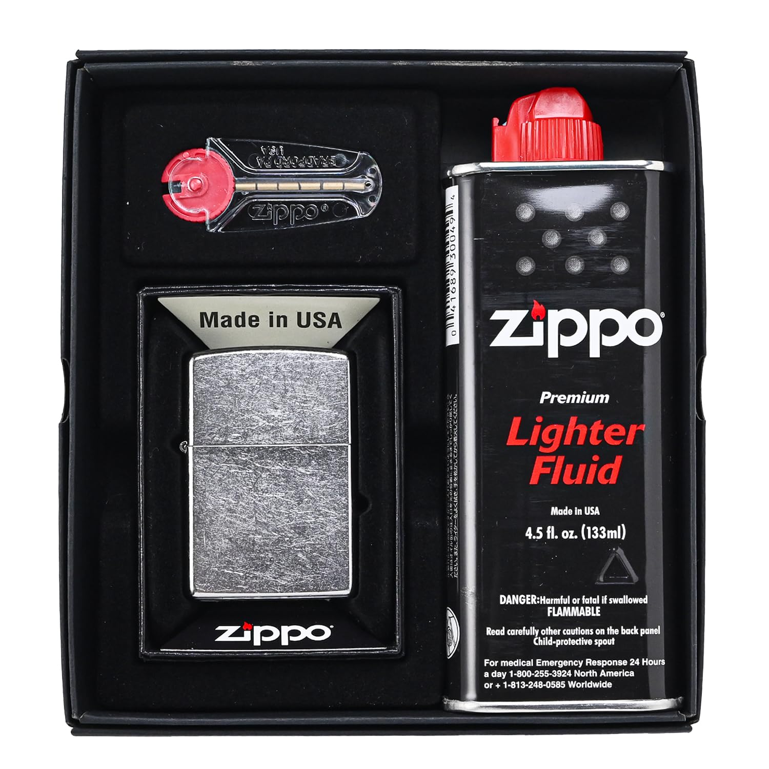 Amazon.co.jp: [ZIPPO] ジッポー ライター ギフトセット CROME CLASSIC 