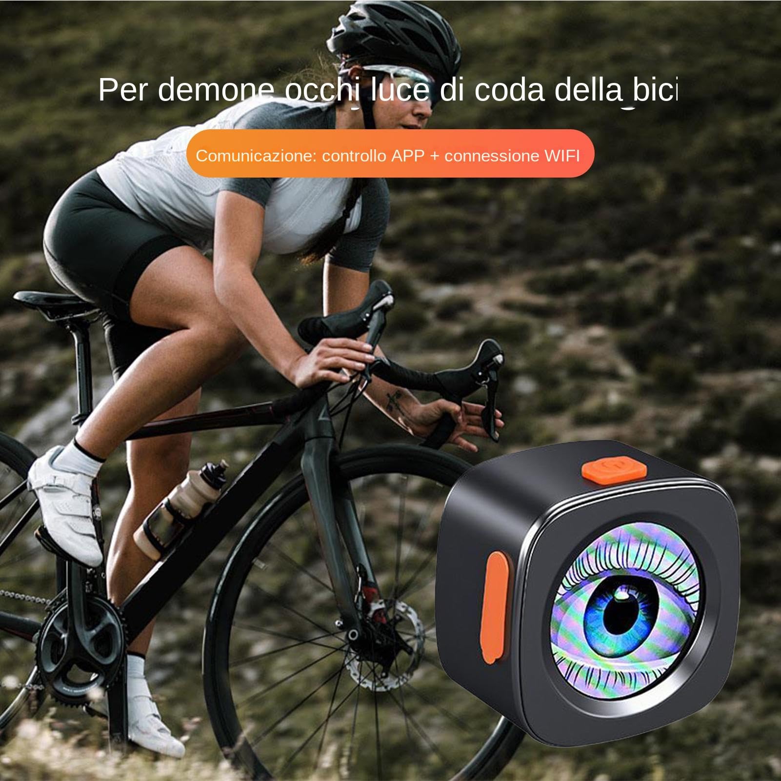 Luce posteriore da bici Lampada LED Impermeabile ad Alta Luminosità e | ricaricabili per bici per guida notturna Luce Notturna LED Impermeabile Luminosa Ciclismo Notturno, Pendolarismo,