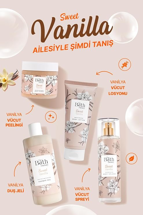The Bath Factory Sweet Vanilla Vücut Losyonu 200 ml