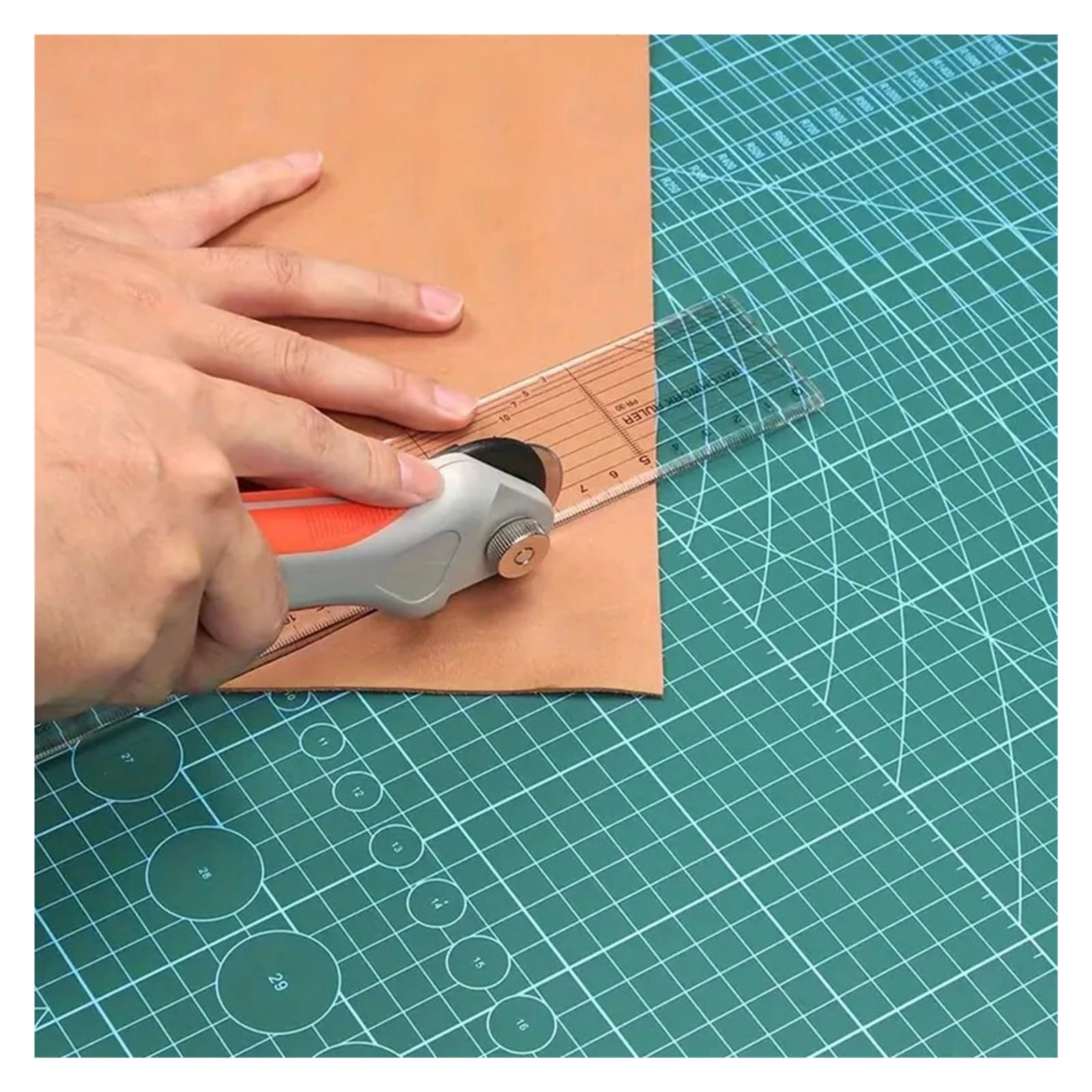 Self Healing Sewing Mat Self Healing Cutting Mat Gridded Board Double-Sided PVC Cutter Plate 3 Layer Pad for Fabric Arts Crafts