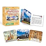Menique Explore The World Memory Matching Game - Spanish Edition - 100 Cards (50 Pairs) with Iconic Landmarks, Country & Flag - Educational Geography Game in Spanish.