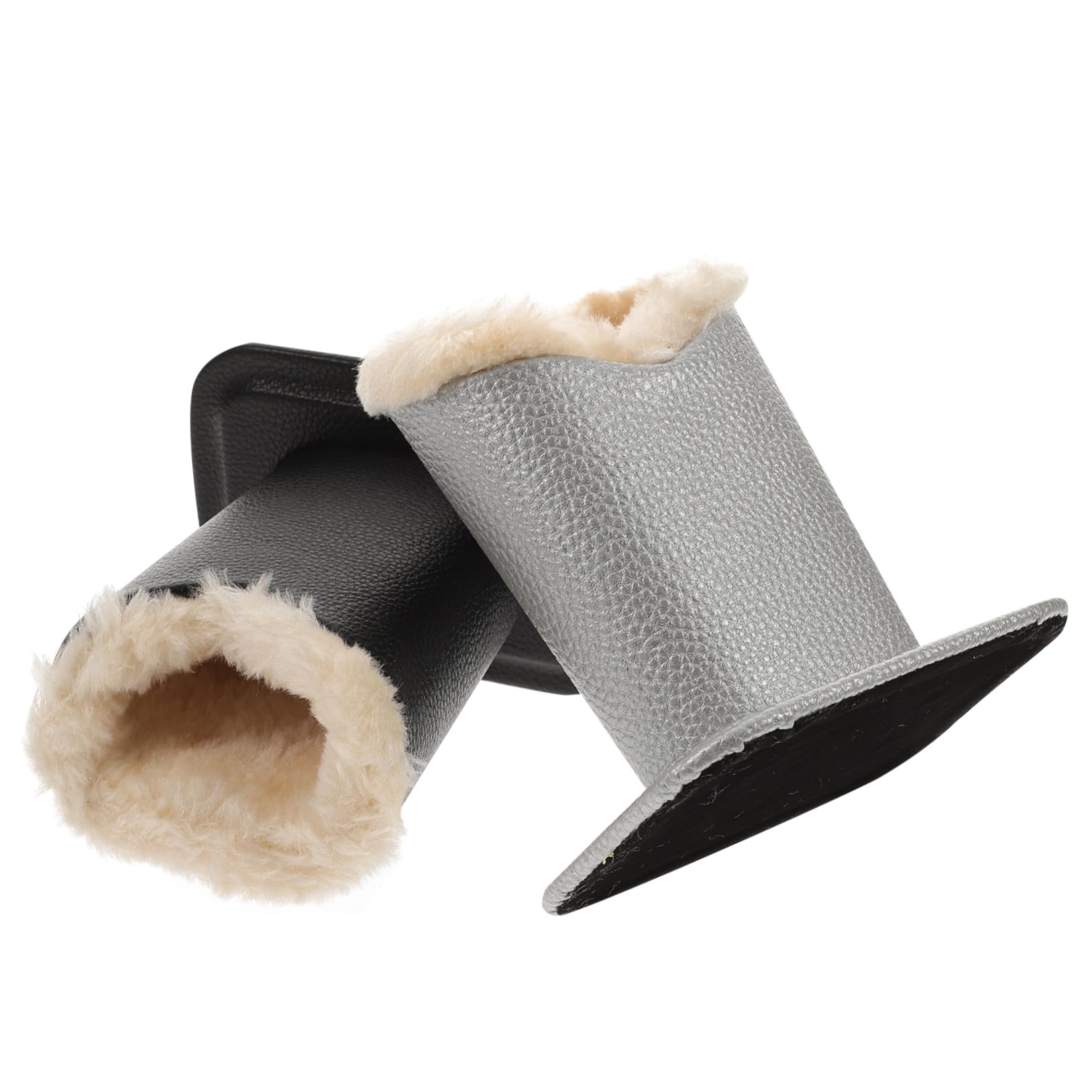 VALICLUD Ergonomic Glasses Holder Plush Lining Desk Nightstand and Girls Silver Black Easy Access Base