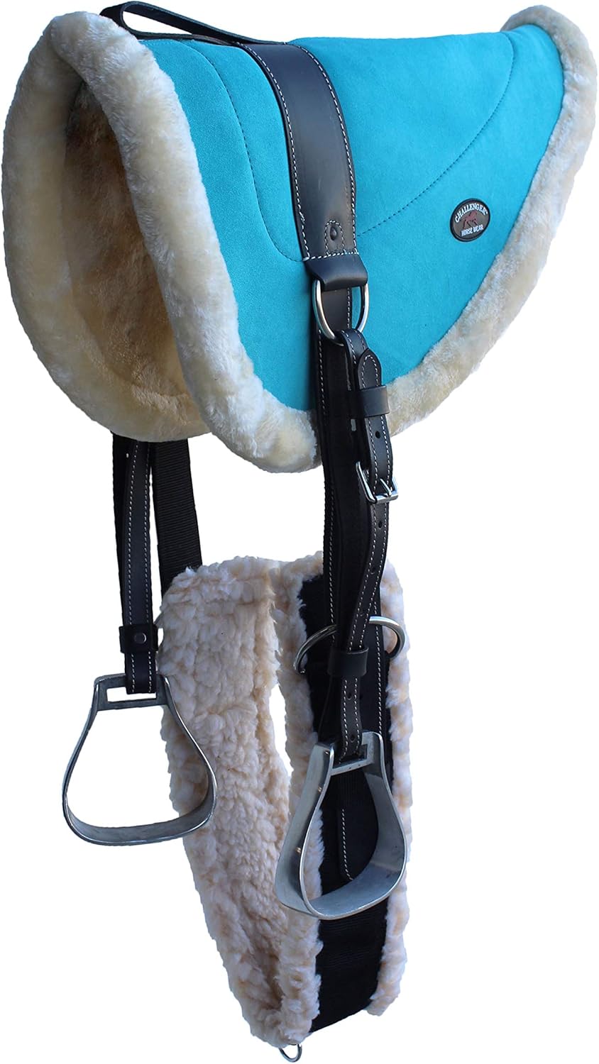 Horse Western英語サドルターコイズスエードレザーbarebackパッド回り Akahara Co Jp