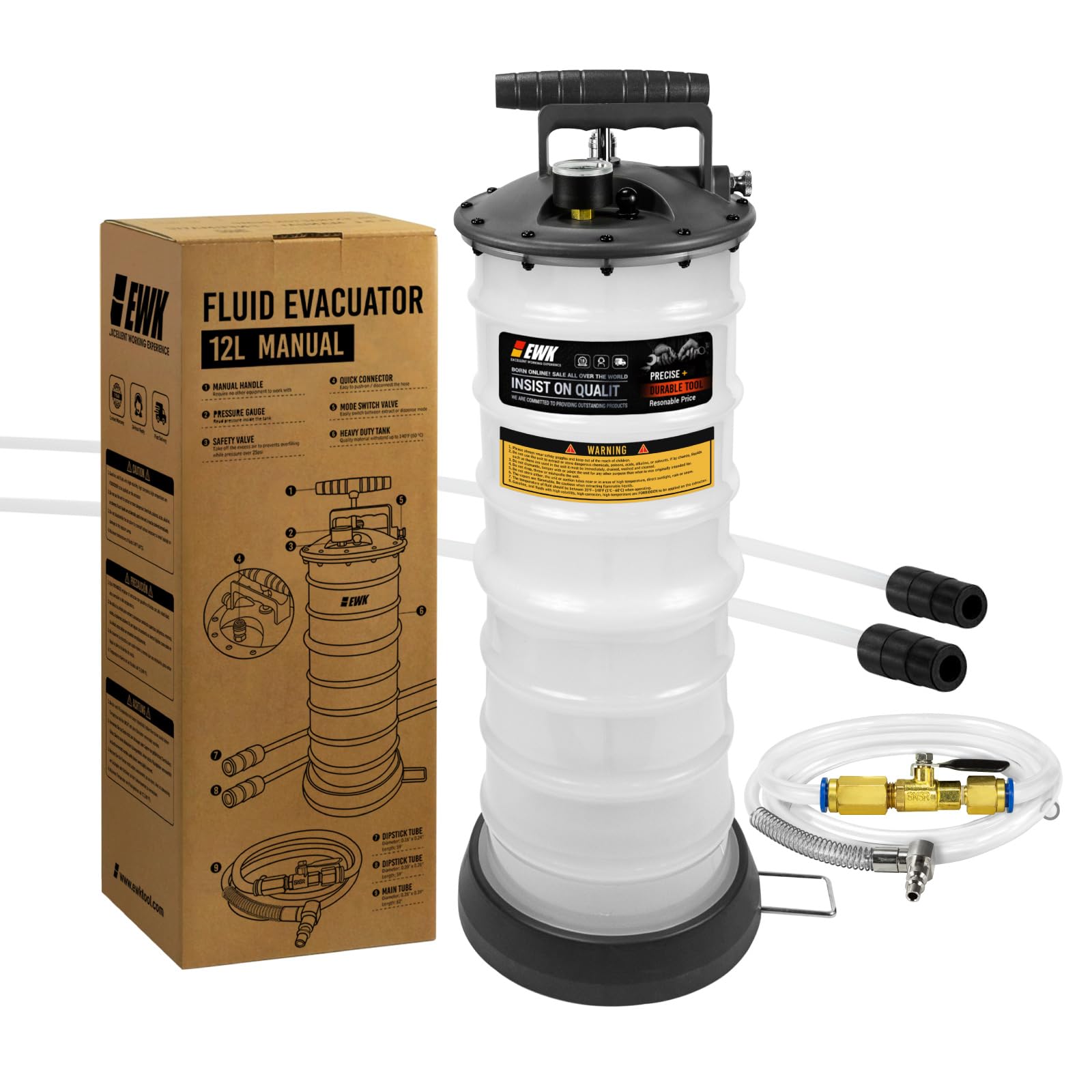 EWK 12L Heavy Duty Manual Oil Extractor/Dispenser Pump