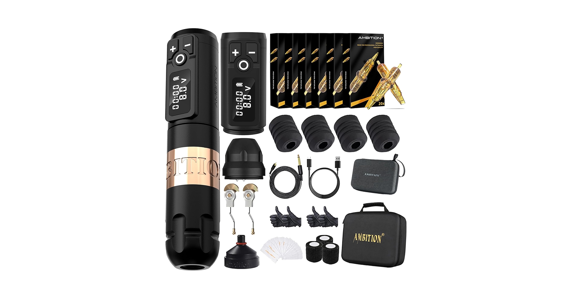 Wireless　Ambition tattoo machine set Amazon.com: Tattoo Kit - Ambition Complete Wireless Tattoo