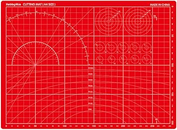 Doyusha Large Glass Cutting Mat Red Hobby Tool