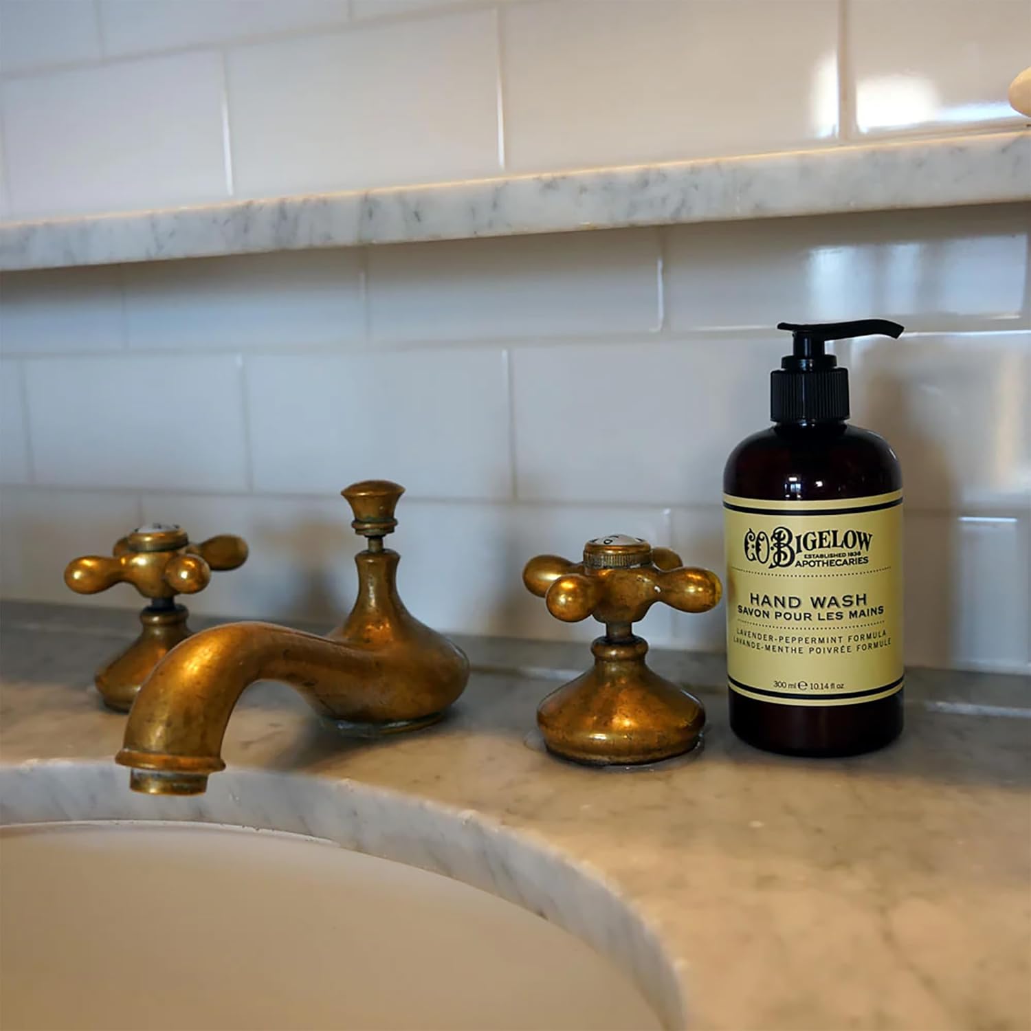 C.O. Bigelow Lavender Peppermint Hand Wash, Moisturizing Hand Soap, Scented Liquid Soap, 10.14 fl oz