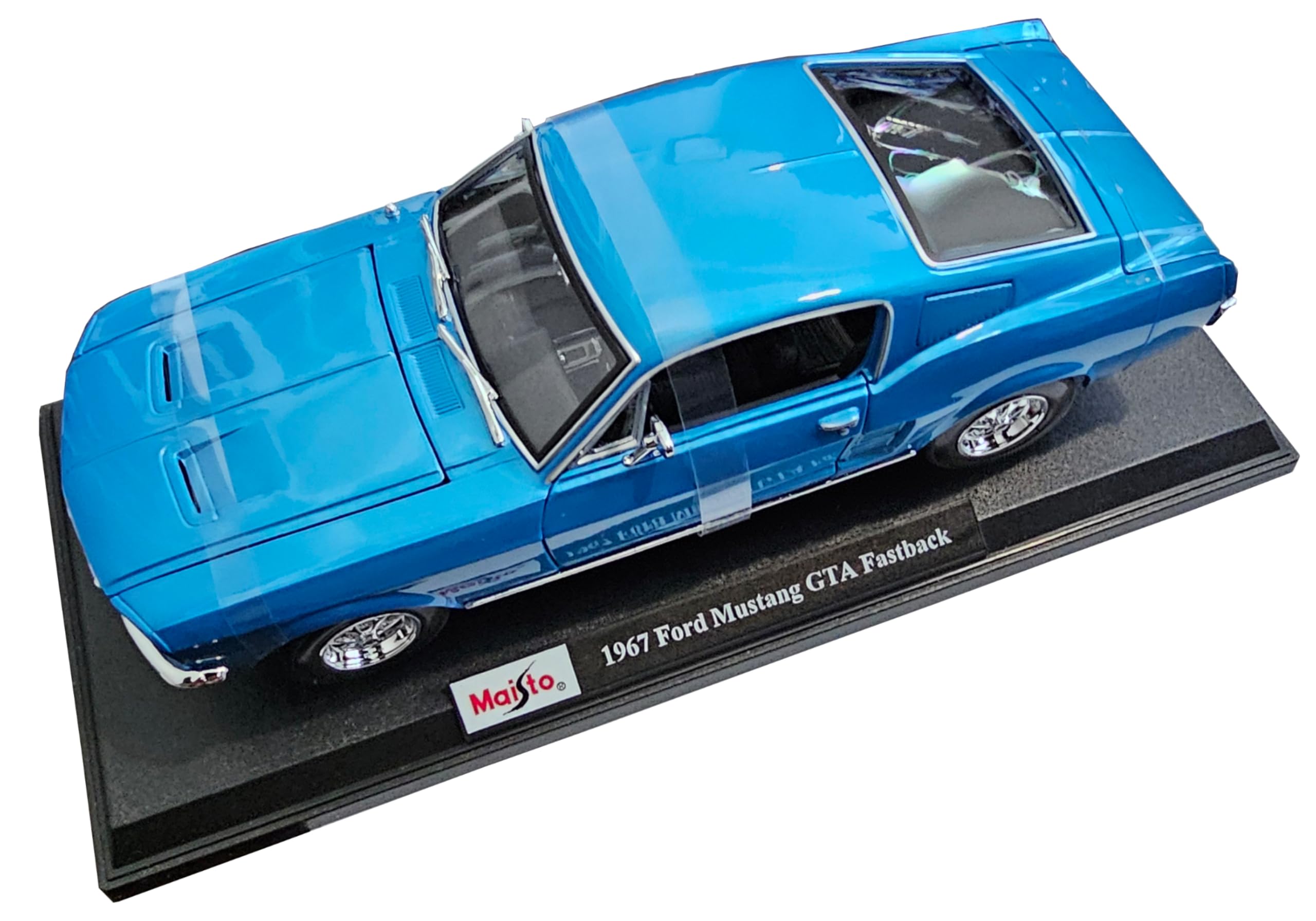 マイスト　1/18 1967 Ford Mustang GTA Fastback Maisto 1:18 Ford Mustang GTA Fastback Year 1967 black 31166Z model