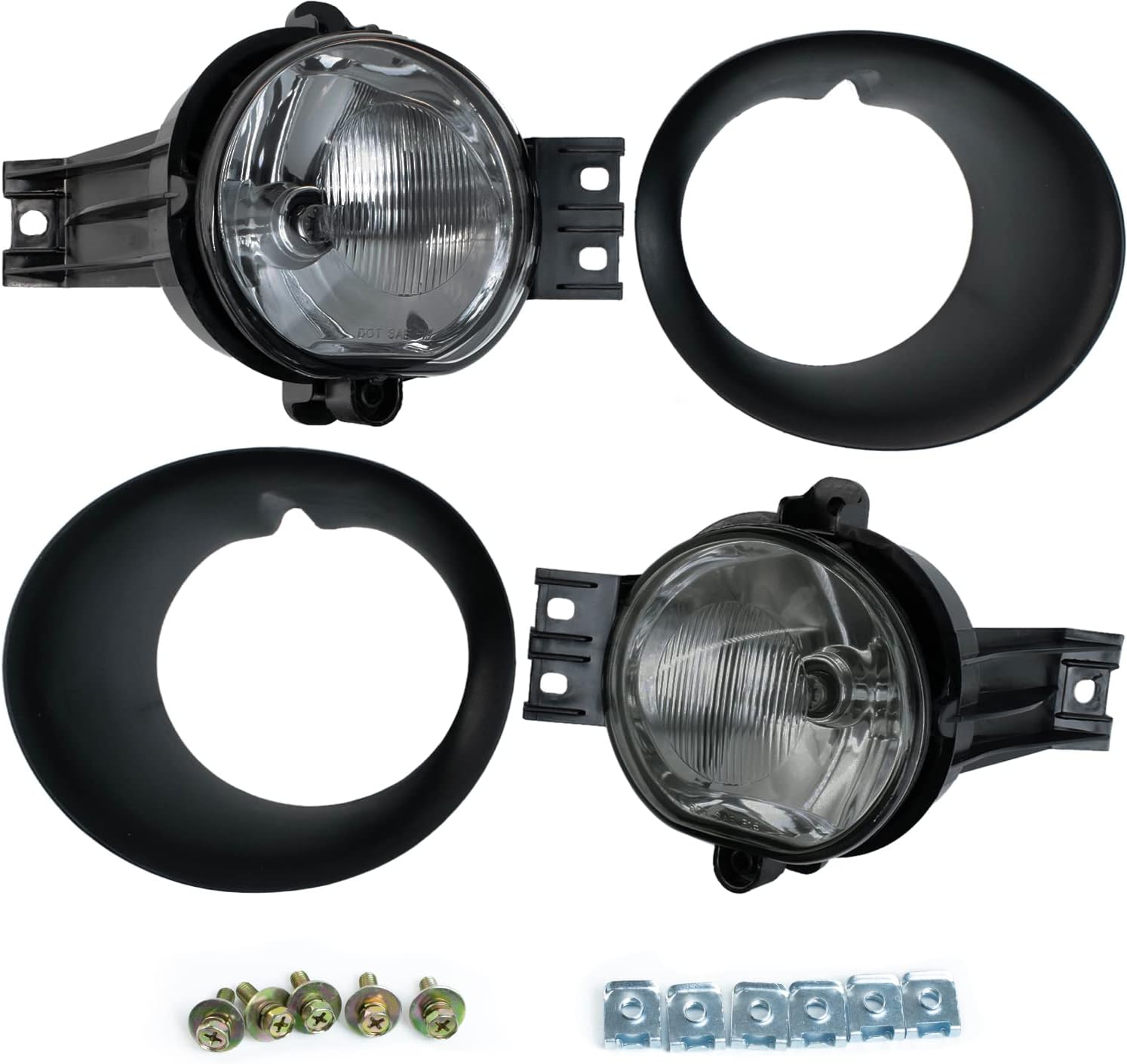 Find 02-09 DODGE RAM 1500 2500 3500 PICKUP BUMPER DRIVING YELLOW FOG LIGHT LAMP BEZEL In - Foto 5