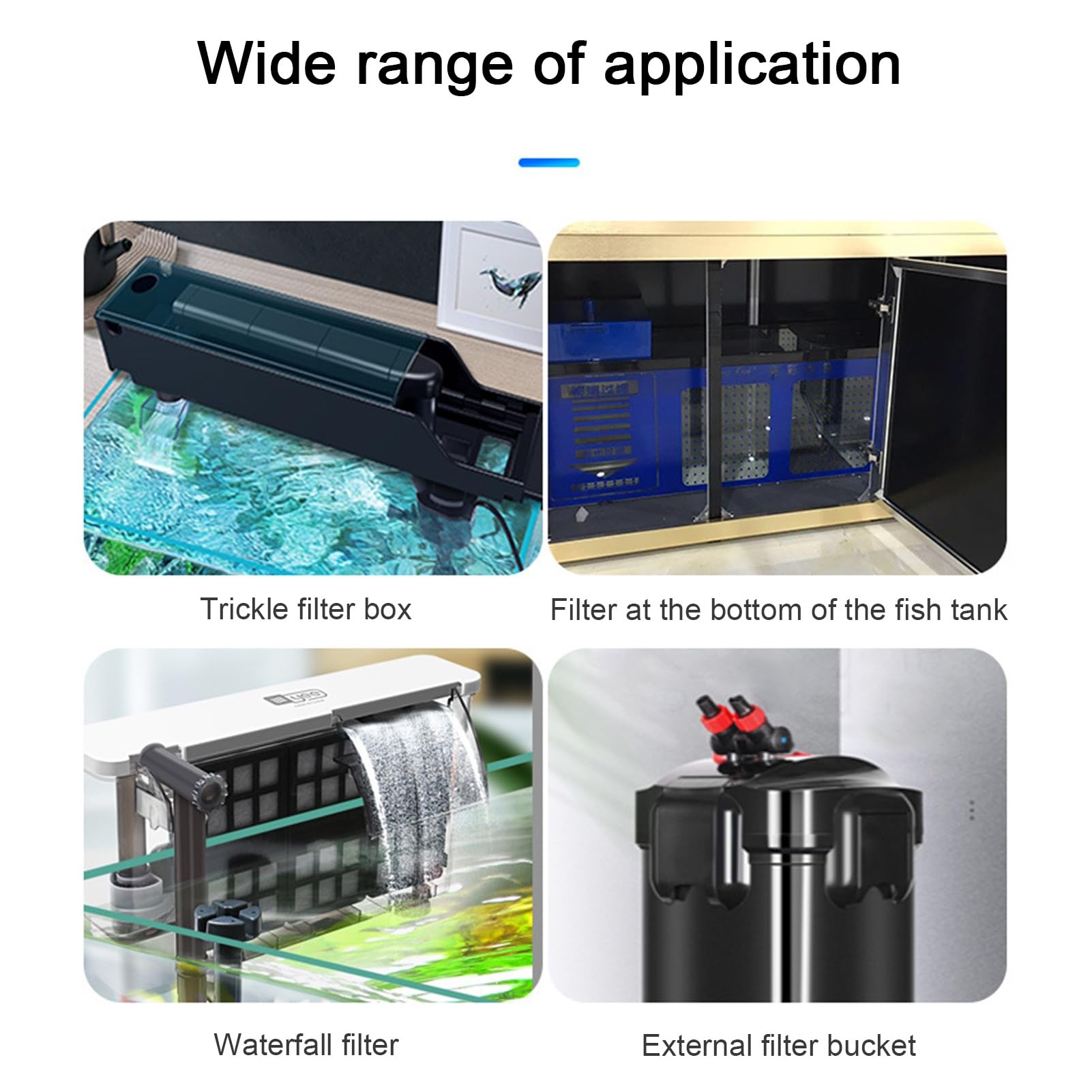 Tampon éponge filtrant 4D pour Aquarium, Filtre Haute densité 6 Couches, découpable, pour Filtration de Bassin d'aquarium (120 x 30 cm).