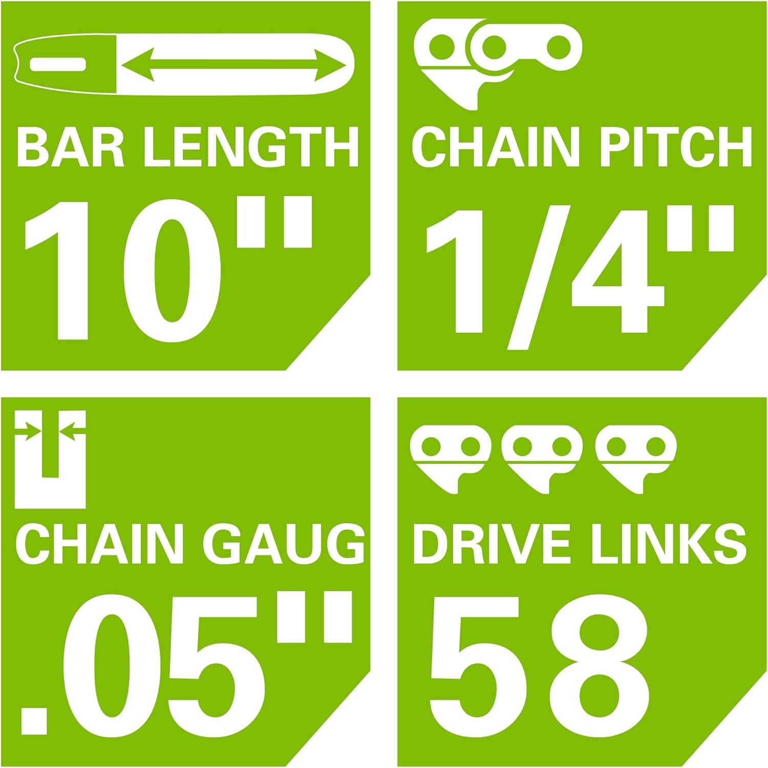 Greenworks Pro 80V 10 inch Brushless Cordless Polesaw, 2Ah Battery and Charger Included PS80L210 & 10-inch Replacement Chain, 2937002 & Universal Pole Saw Carry Case PC0A00