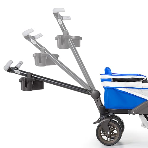 Vista 3 de Anthem2 - Cochecito todo terreno de 2 asientos con fácil empuje y tirón, toldos XL extraíbles y plegable resistente, seguro para almacenamiento