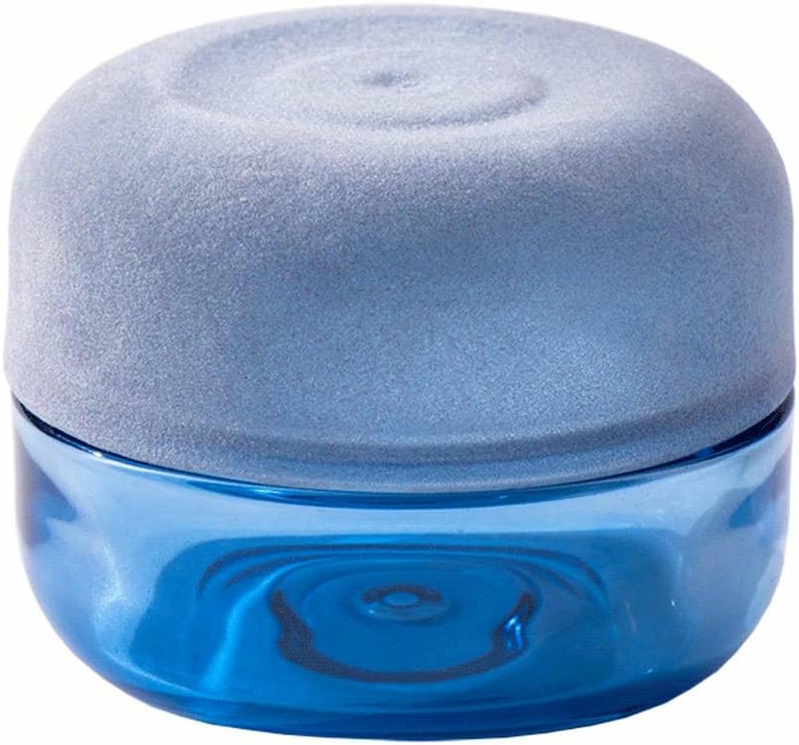 Boîte à bijoux portable ronde en peluche et verre pour bagues