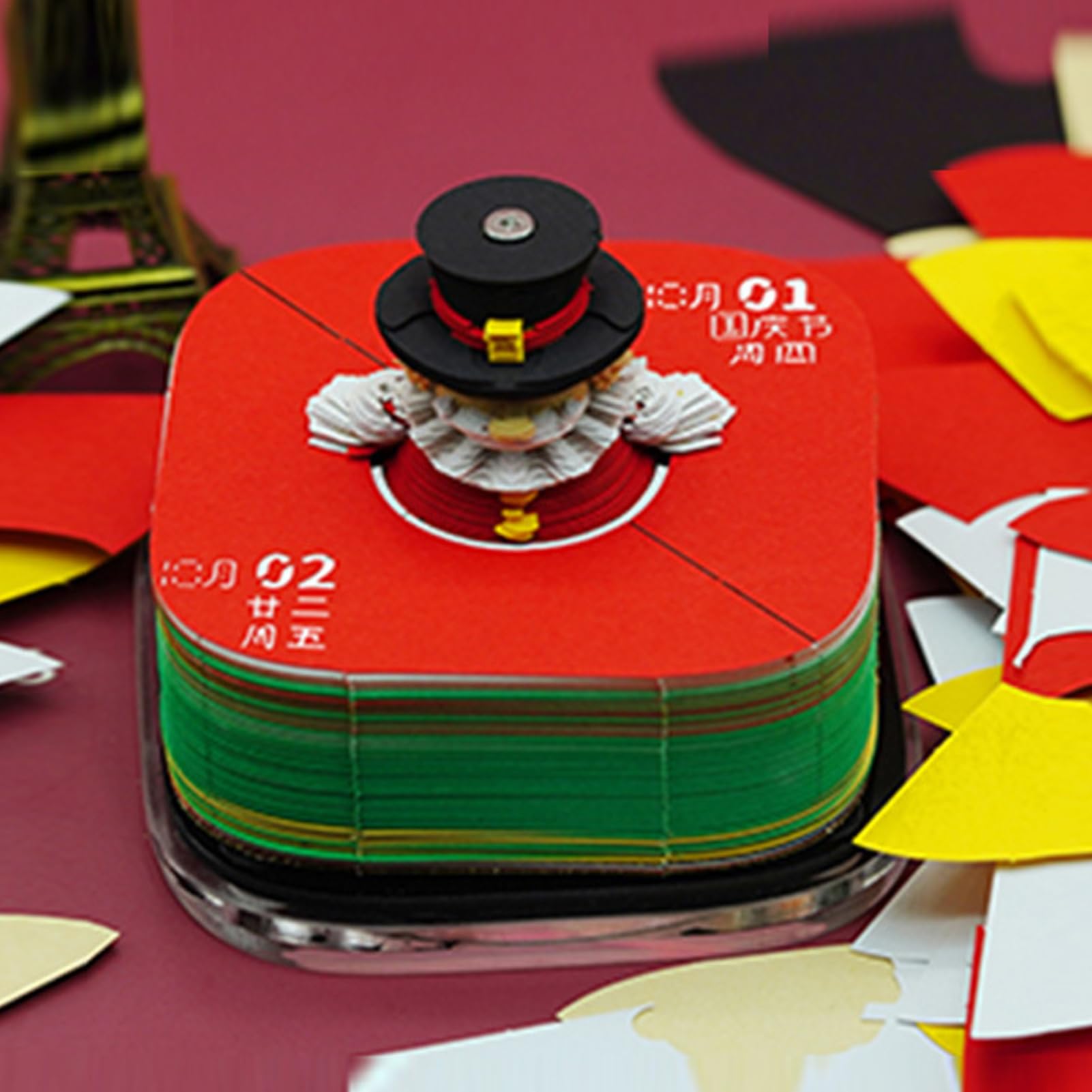 Calendario Artistico 3D Del Circo Calendario Da Scrivania | Taccuino Organizer Per Gestione Pianificazione Quotidiana Monitoraggio Faccende Planner Attività Quotidiane per Adulti