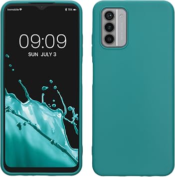 kwmobile Smartphone Case for Nokia G42 5G Case - Shockproof Anti-Slip Soft TPU Silicone - Jade Matte