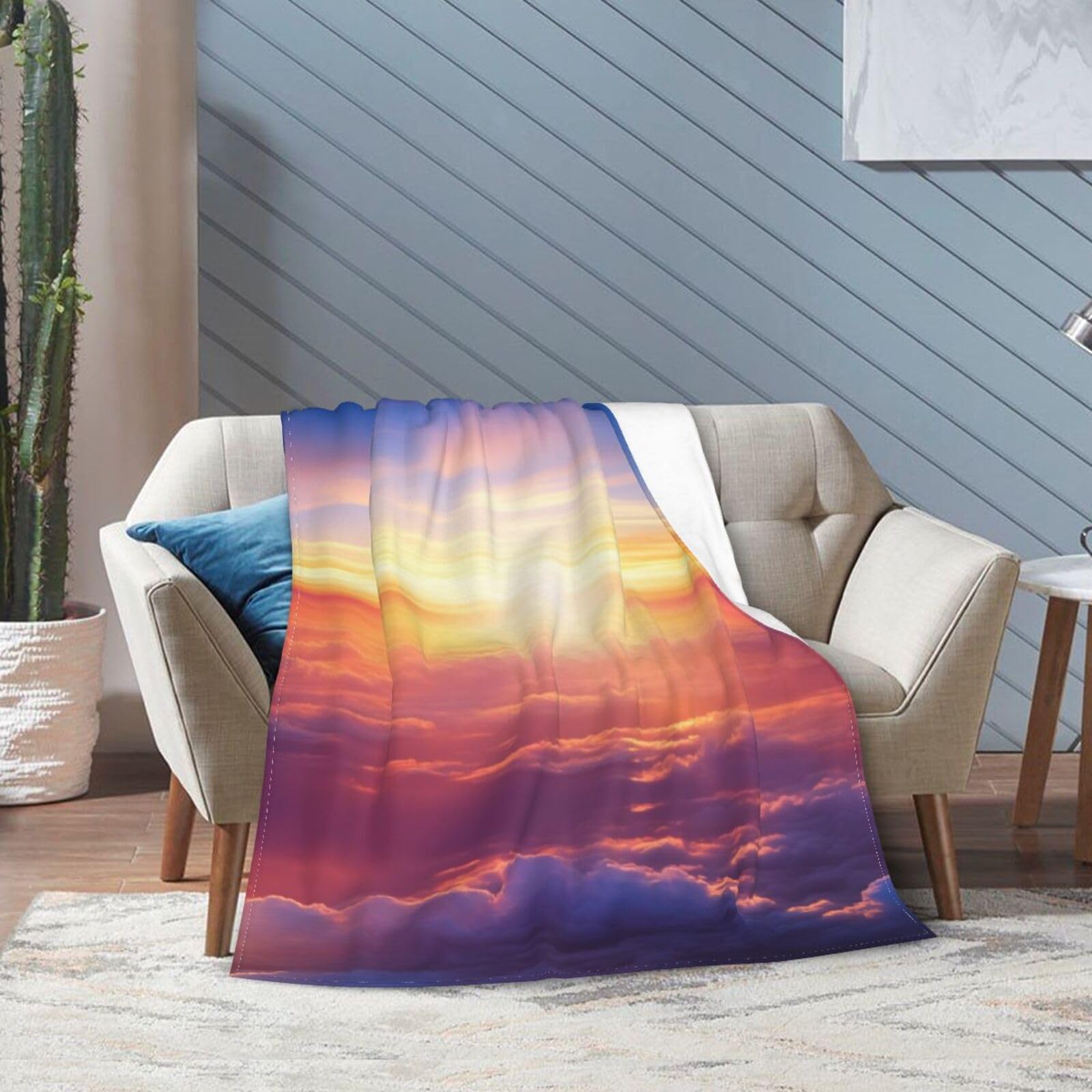 Couverture chaude pour salon et grand plaid de lit toutes saisons