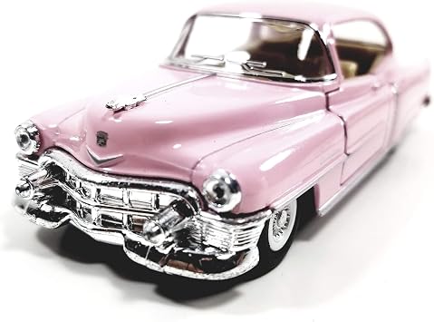 KiNSMART 1953 Cadillac Series 62 Cotton Candy Pink 5 Inch 1:43 O Scale Die Cast Metal Model Toy Classic Ventage Car