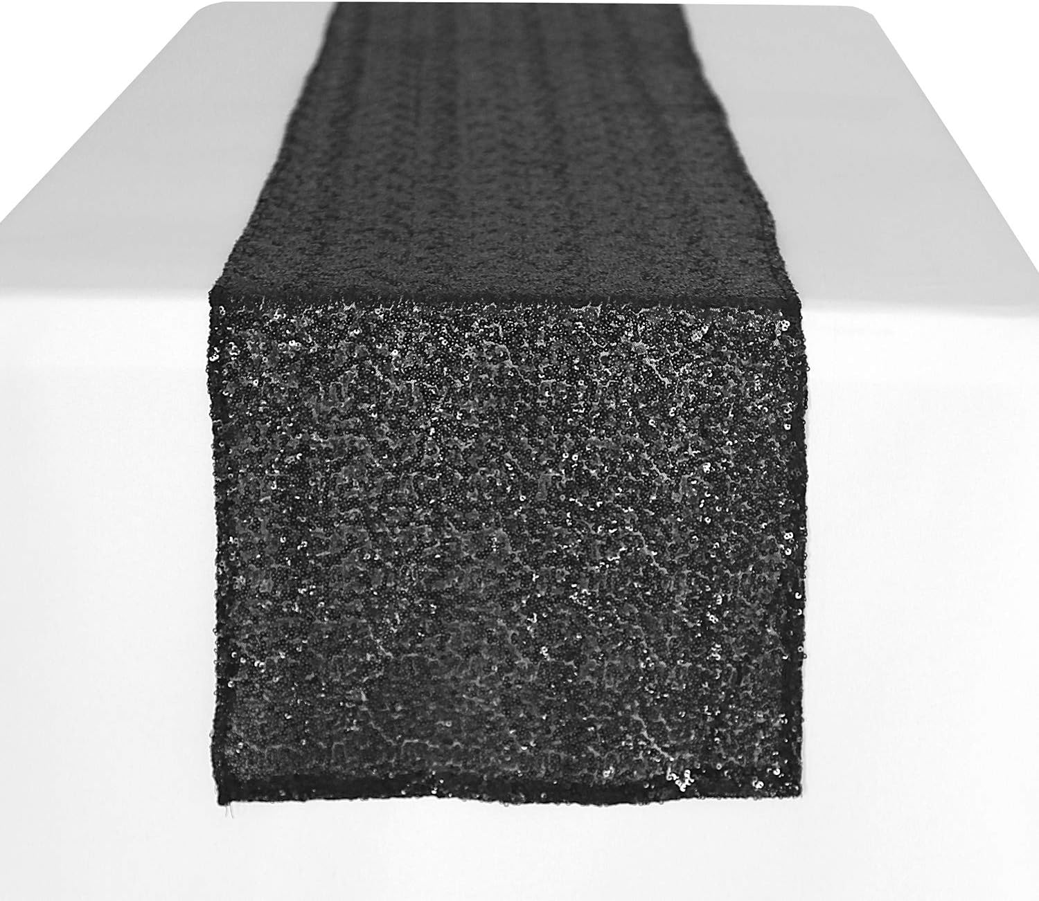 Peomeise 12x108 Inch Sequin Table Runner for Party Event Decorations