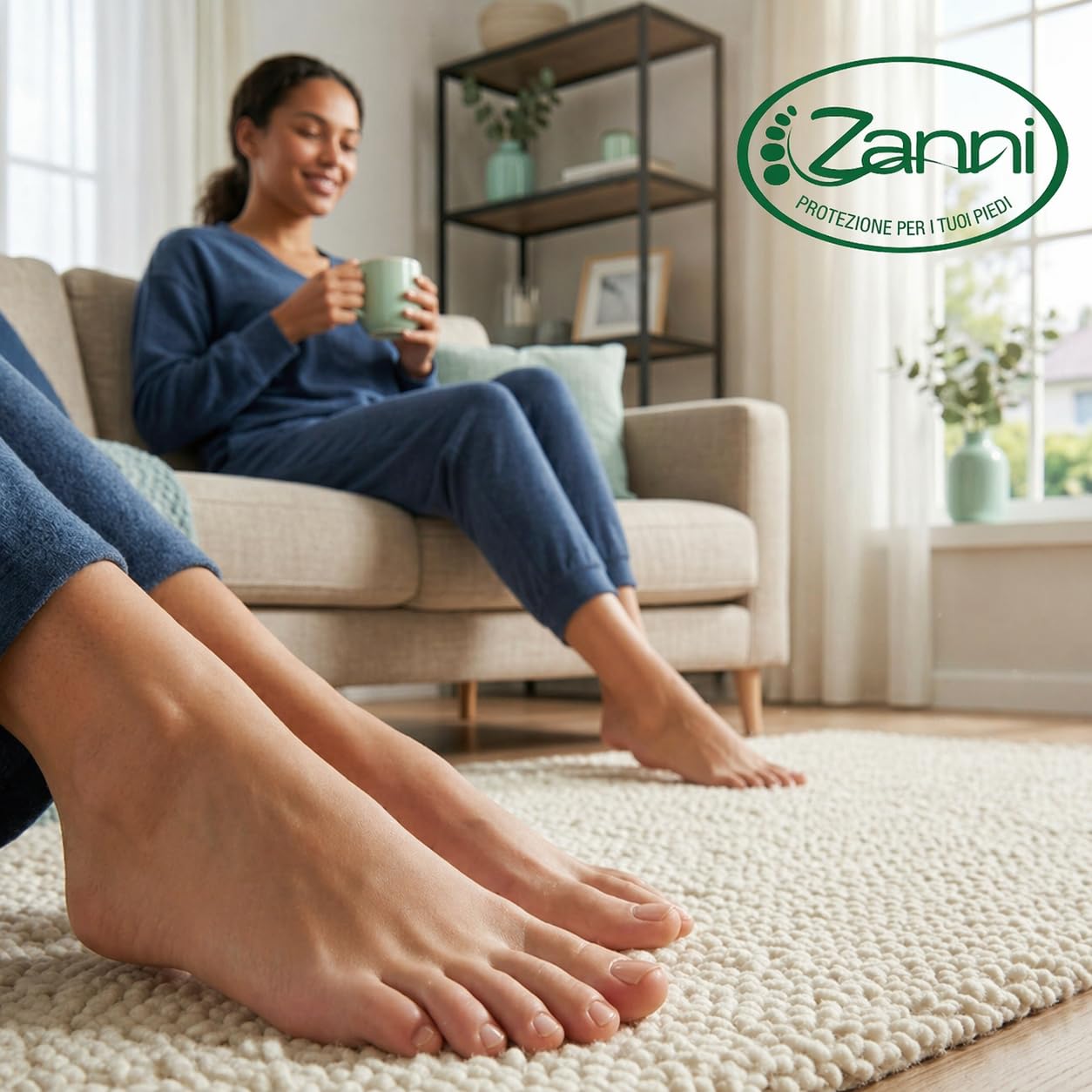 Zanni Sali Podalici, Sali per Pediluvio Rinfrescante e Tonificante con Mentolo, Timo ed Eucalipto, Sali da Bagno a Effetto Deodorante Piedi Stanchi, Sollievo e Riduzione Gonfiore, 100 g, Made in Italy