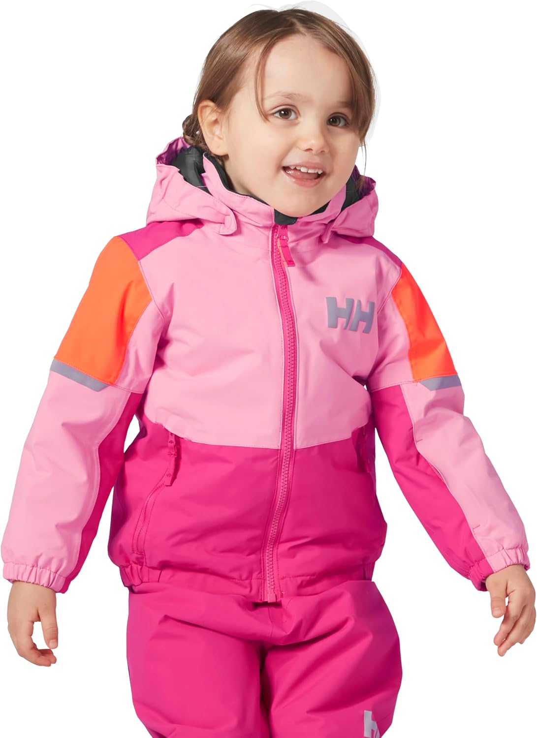 Helly-Hansen Rider 2.0 Insulated Ski Jacket for Kids - Waterproof, Breathable, Neon, Reflective, Recycled Materials - Image 5